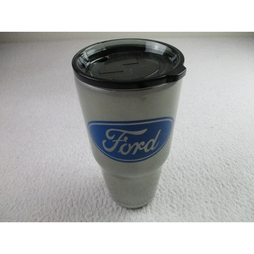 Ford Travel Mug Vintage Truck Stainless Steel Insulated Tumbler Cup 20oz Lid Gif